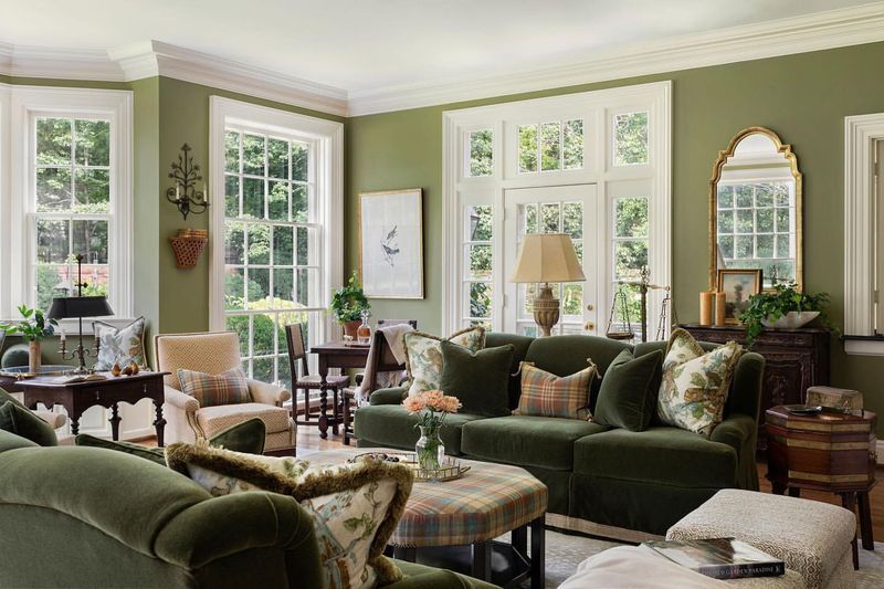 8 Couch Colors Making Michigan Living Rooms Feel Stuck In The Past, And 10 Bold Swaps To Brighten Your Space - Decor Hint Sage Green (2000s tone): The Suburban Compromise