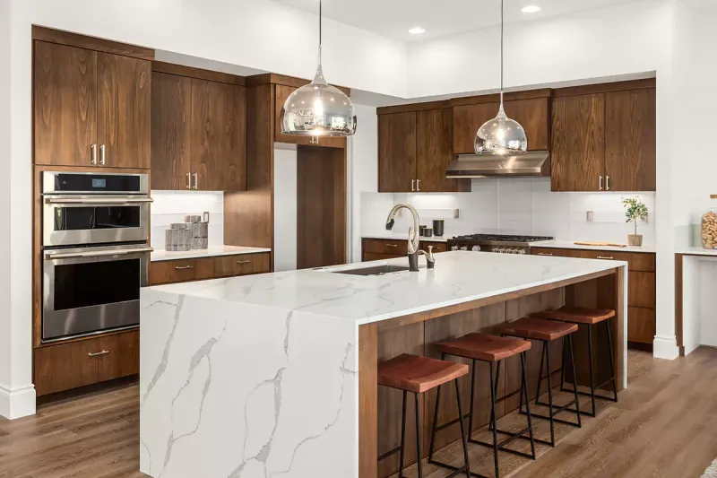 13 Design Fails Making Washington Kitchens Look Tacky And What To Use Instead - Decor Hint Cheap Laminate Counters → Quartz or Butcher Block