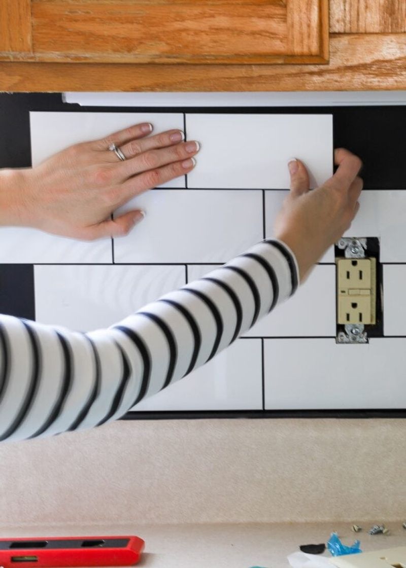 Installing Peel-and-Stick Backsplash