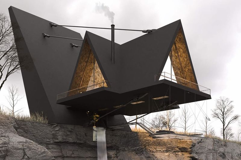 15 Black Homes That Break All The Rules - Decor Hint Volcanic Glass Villa