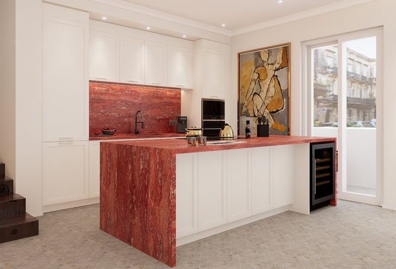 20 Color-Drenched Kitchens That Prove This Paint Trend Is Totally Timeless When Used Right - Decor Hint Bold Red Statement Walls