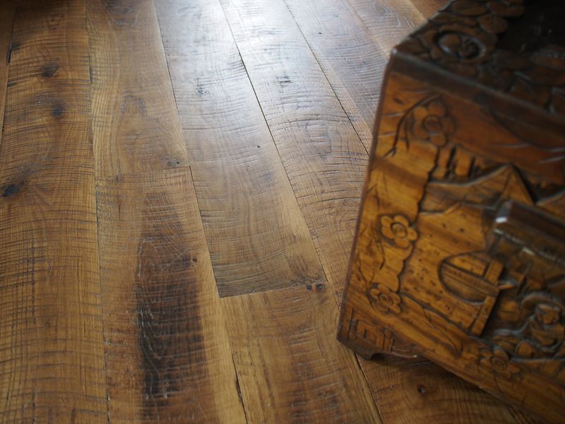 Worn Wooden Floors Creating a Rustic Atmosphere
