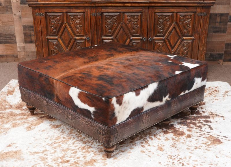 8 Rustic Furniture Treasures That Prove Texas Design Trends Never Go Out Of Style - Decor Hint Cowhide Rugs And Ottomans