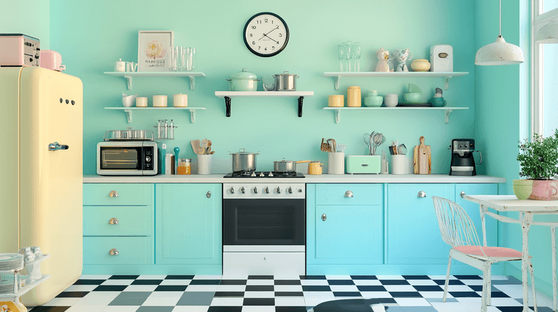 Soft Mint - Retro-Inspired Freshness