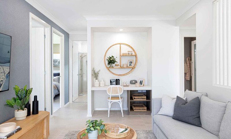 11 Of The Best Two-Bedroom Contemporary House Plans That Blend Style & Function - Decor Hint Two-Bedroom with Home Office Nook