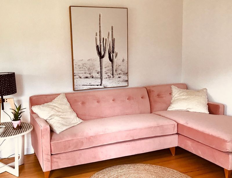 10 Old-Fashioned Couch Colors That Are Aging Your Living Room, And 10 To Pick Instead - Decor Hint Blush Pink: Subtle Softness