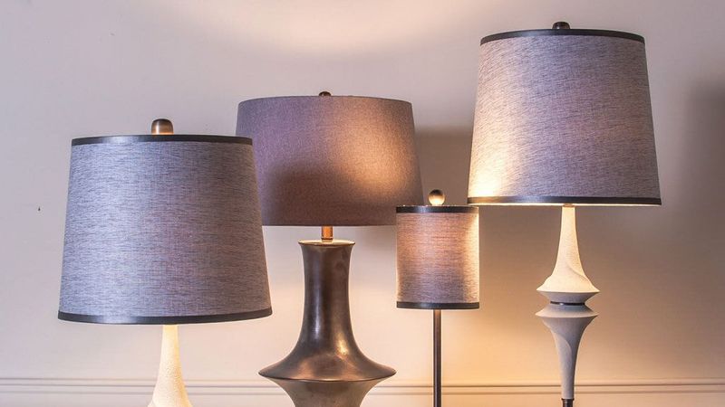 Replace Plastic Lampshades with Fabric Ones