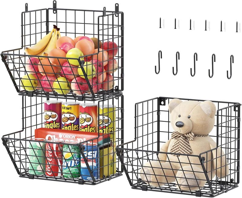 Hanging Fruit Baskets for Kids' Toys
