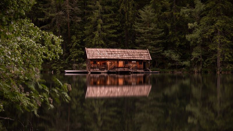 Floating Log Cabin