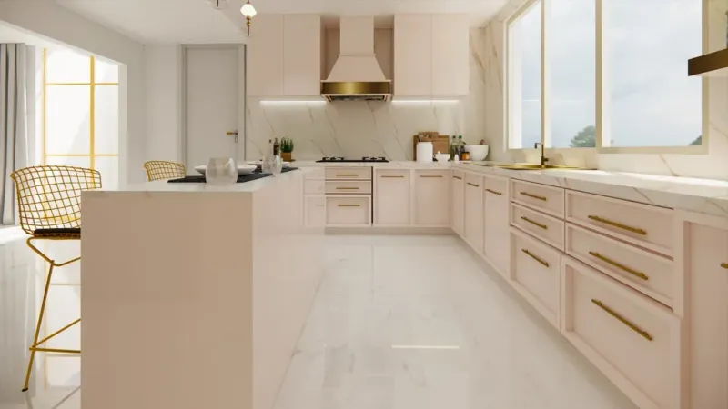 12 Kitchen Colors Designers Say You Should Try In 2025 Instead Of Many Shades Of Green (Plus 6 More Gorgeous Shades) - Decor Hint Blush Pink