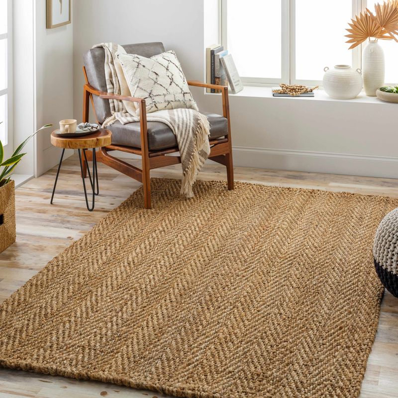 14 Entryway Ideas That Instantly Elevate Georgia Homes - Decor Hint Woven jute area rug