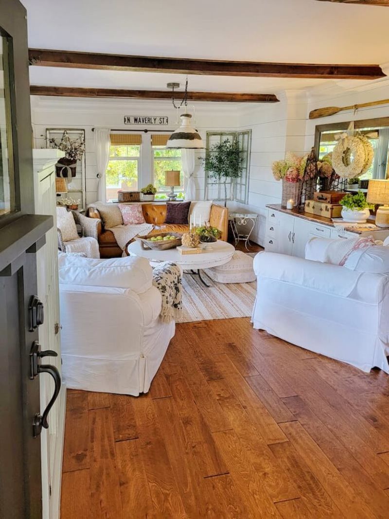 White Slipcovered Sofas