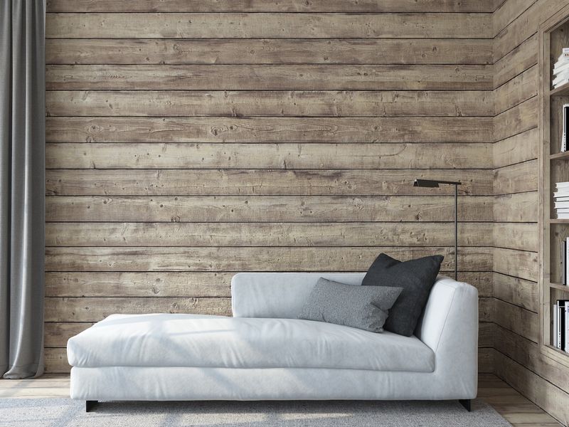 24 Inspiring Ways To Blend Rustic Boho And Farmhouse Styles In Your Living Room - Decor Hint Shiplap feature wall