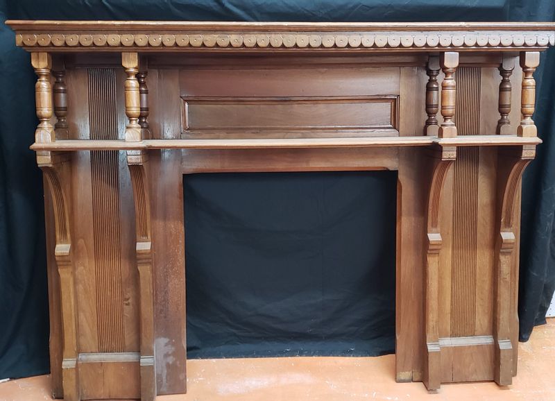 Vintage Fireplace Mantels With Intricate Carving Heat Up