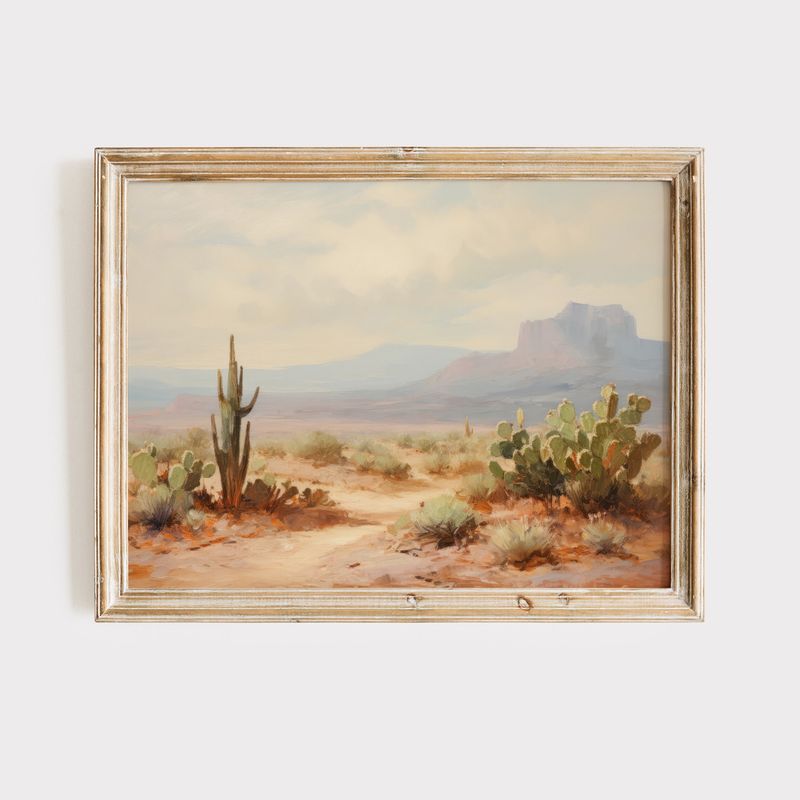 Arizona Thrifters Can't Get Enough Of These 15 Vintage Home Finds - Decor Hint Antique desert landscape oil paintings