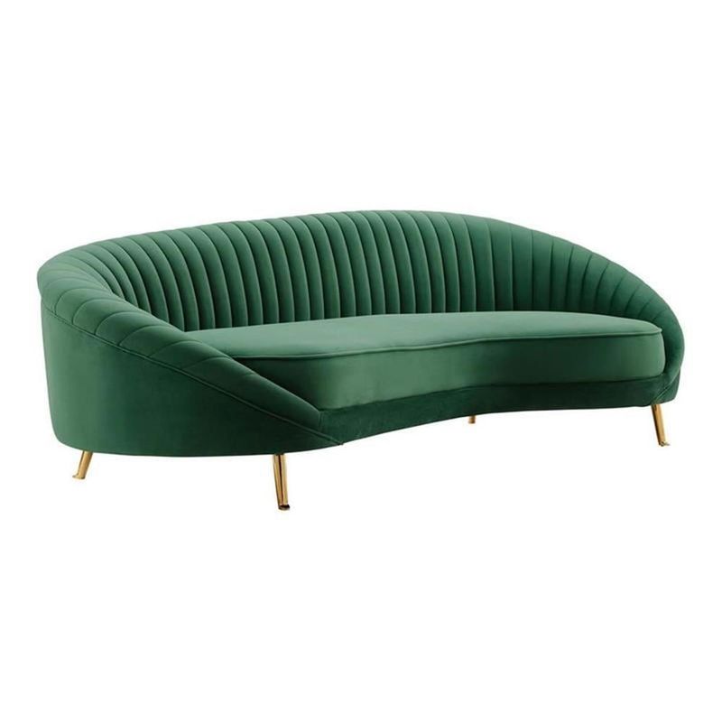 19 Essential Furniture Pieces For A Timeless Art Deco-Inspired Space - Decor Hint Velvet Upholstered Sofa