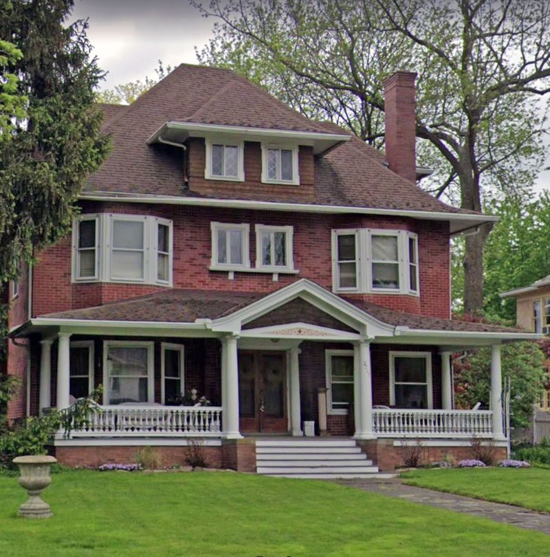 Classic Red Brick Foursquare
