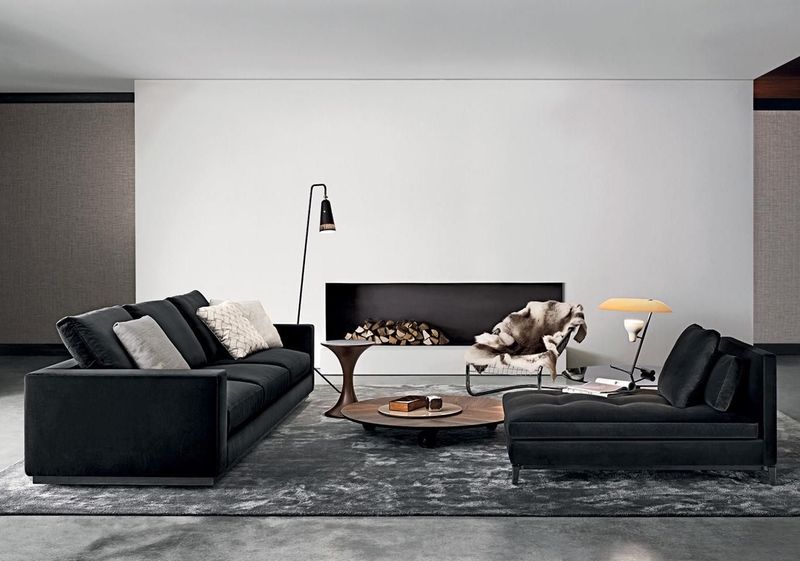 8 Gorgeous Couch Colors To Try And 3 More That Will Never Go Out Of Style - Decor Hint Eternal Black Creates Dramatic Contrast