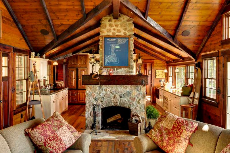 Rustic Lake House Charm