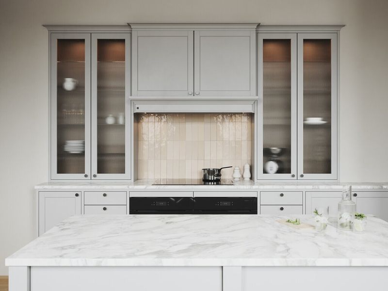 These Are The 16 Most Versatile Kitchen Cabinet Styles, Say Interior Designers - Decor Hint Glass-Front Cabinets