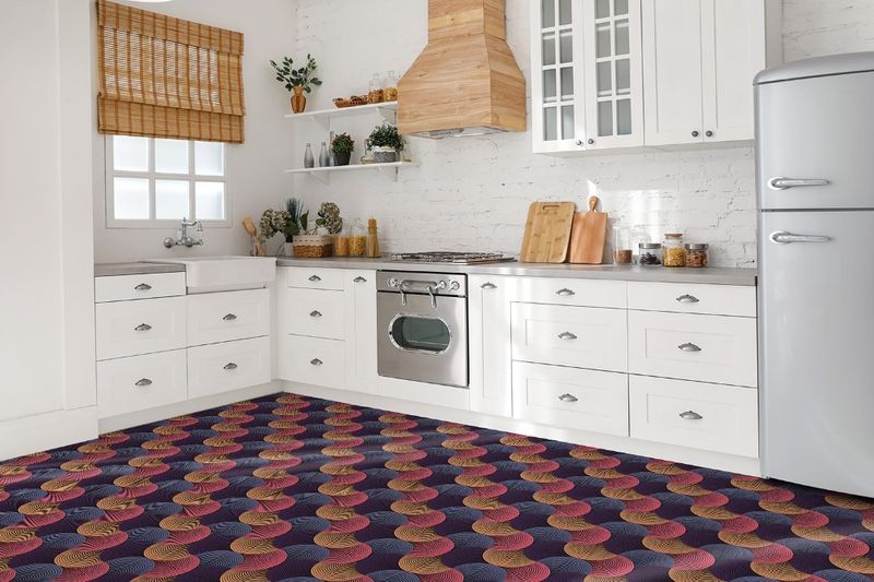 16 Retro Kitchen Styles Designers Miss And 5 They Hope We Forget Forever - Decor Hint Patterned Vinyl Flooring