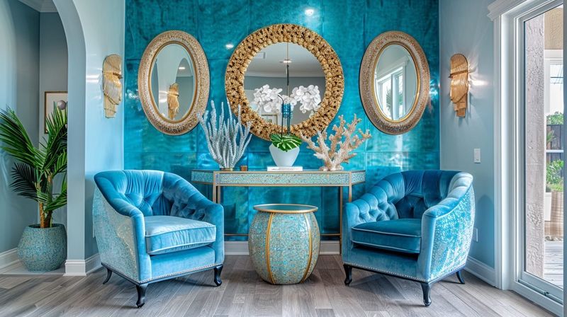 10 Sofa Colors Making Florida Living Rooms Look Dated And 10 That Refresh The Space - Decor Hint Peacock Blue Adds Tropical Luxury