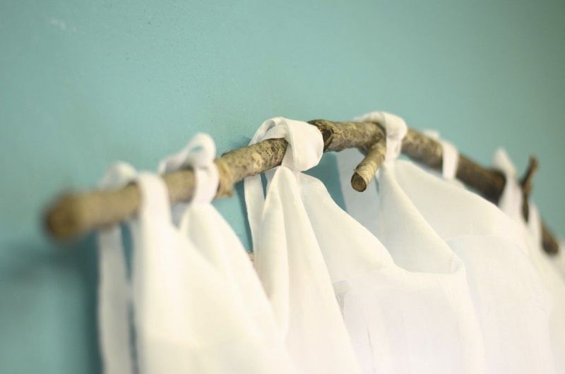 30 Smart Home Decorating Ideas That Cost Almost Nothing - Decor Hint Branch Curtain Rod