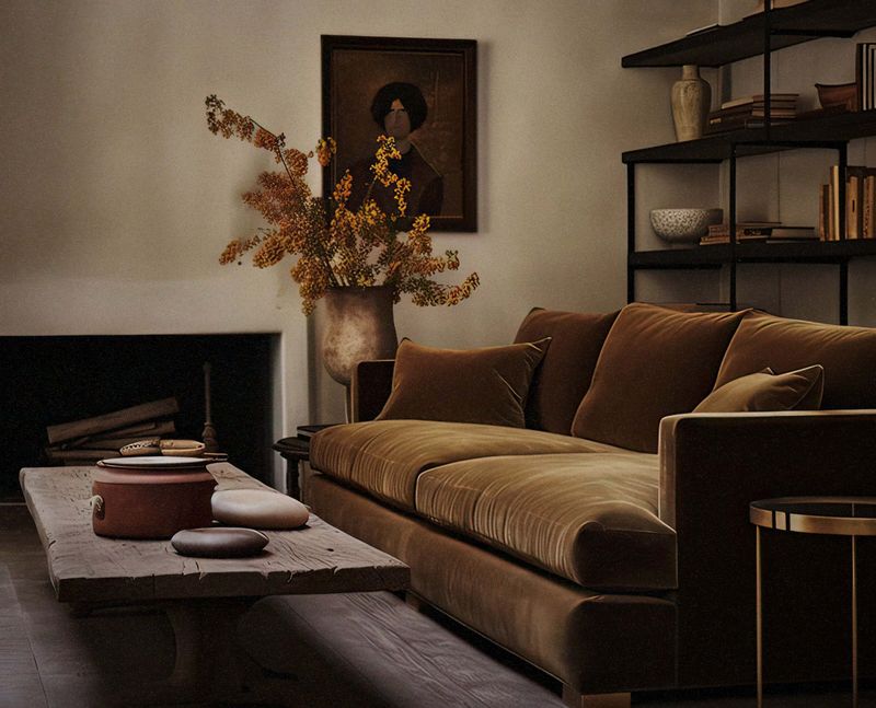 7 Old-School Sofa Shades Marylanders Are Ditching, And 9 Stylish Swaps - Decor Hint Muted Clay