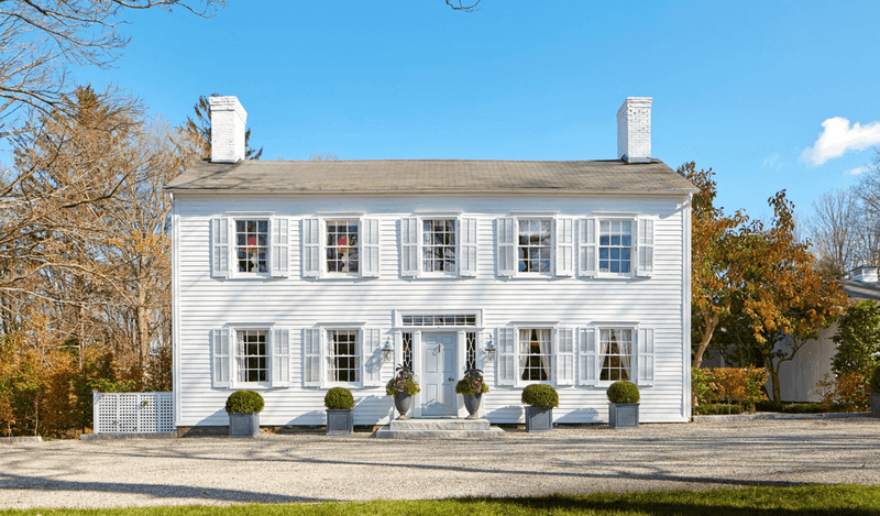 Colonial Revival Symmetry And Shutters