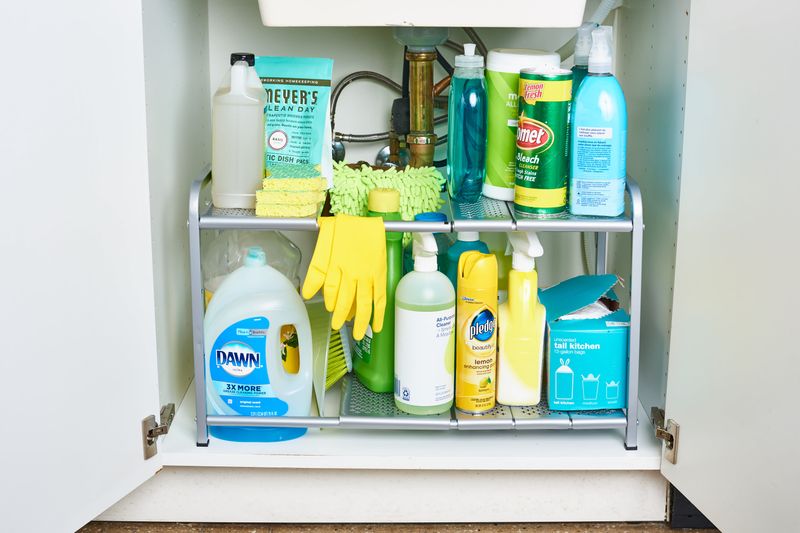 Keep Cleaning Supplies Where You Use Them