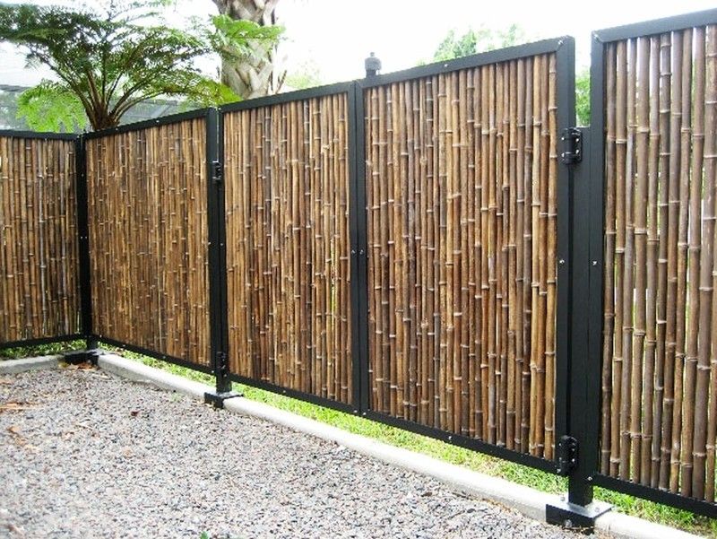 17 Backyard Fence Ideas For Privacy In Style - Decor Hint Bamboo Screen Fence