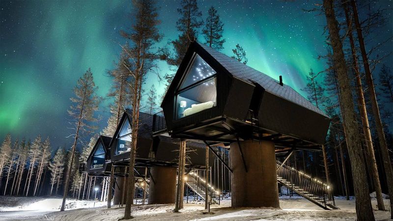 Arctic TreeHouse Hotel's Glass Igloos in Finnish Lapland