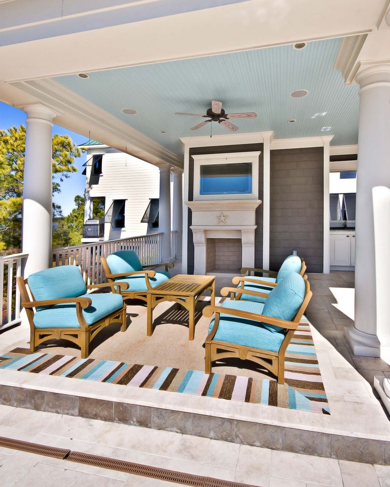 12 Front Porch Looks That Define South Carolina Welcoming Style - Decor Hint Haint Blue Painted Ceilings