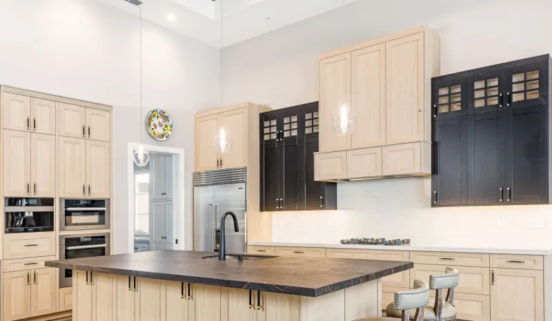 Add under-cabinet LED strip lighting