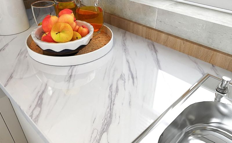 12 Interior Items Designers Say You Should Never Waste Money On (And 10 To Not Even Think About Buying) - Decor Hint Faux Marble Contact Paper