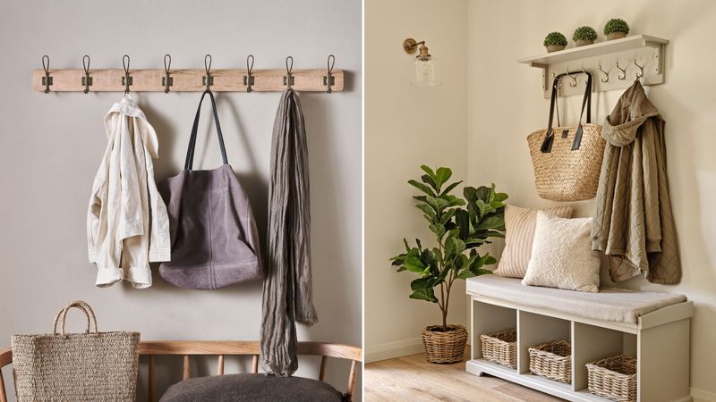 The Underrated Trick Designers Use To Maximize Tiny Living Areas - Decor Hint Wall Hooks