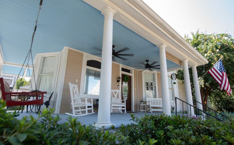Southern Porch Perfection Tips From Savannah, Georgia - Decor Hint Ceiling Paint Magic