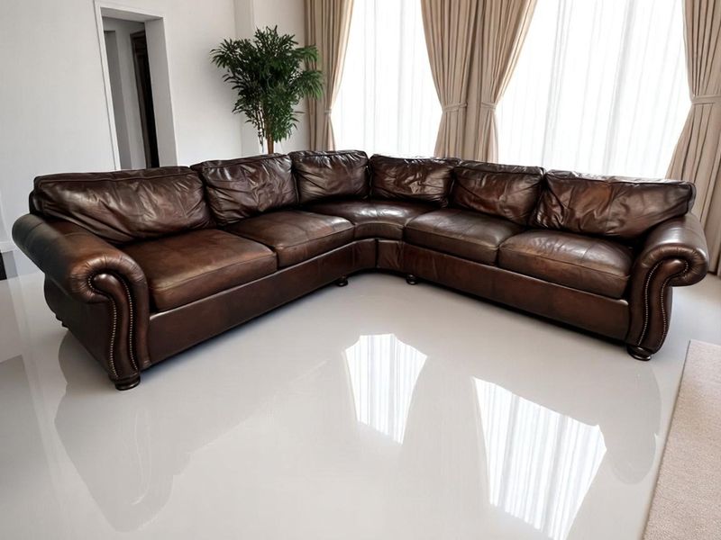 Oversized Leather Sectionals