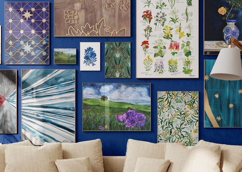 26 Living Room Design Tweaks That Feel Custom (But Aren't Pricey) - Decor Hint Create Custom Art From Calendar Pages