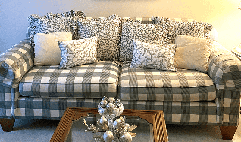 Plaid Upholstery That Whispers 'Stay Awhile'