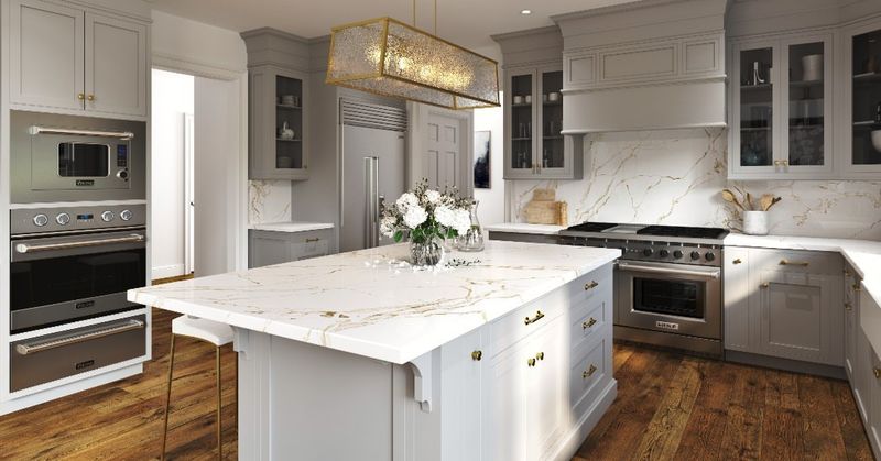 These 12 Kitchen Trends Are On Their Way Out (Plus 10 Timeless Looks To Stick With) - Decor Hint Marble-Look Quartz Offers Lasting Luxury