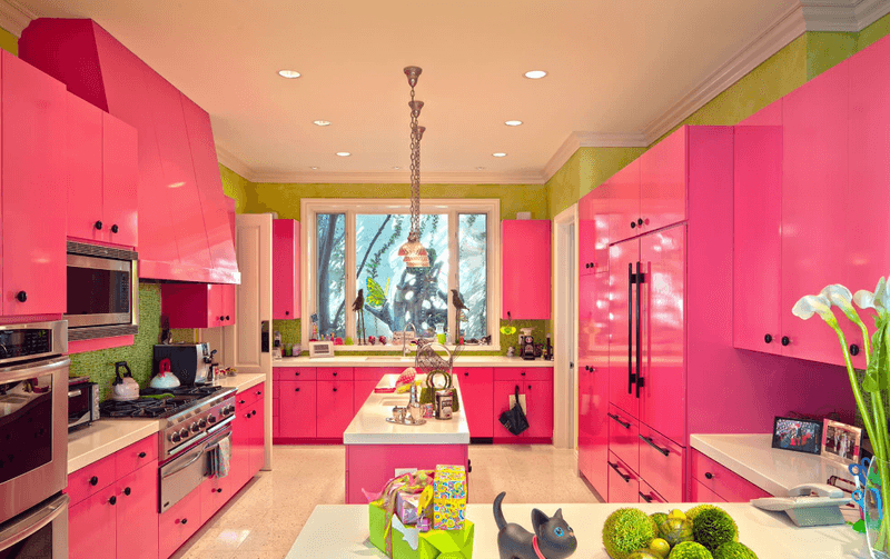 7 Kitchen Colors That Are Officially Out In Rockford Homes + 4 That Were Never Truly In Style - Decor Hint Neon Pink