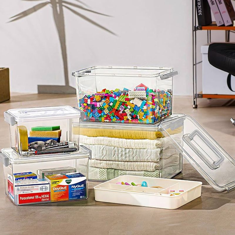 Stop Hoarding 21 Ways To Finally Declutter Your Home - Decor Hint Use Clear Storage Bins