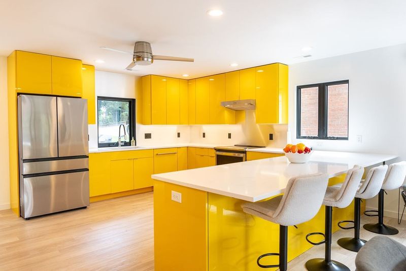 20 Color-Drenched Kitchens That Prove This Paint Trend Is Totally Timeless When Used Right - Decor Hint Sunny Yellow All-Over Charm