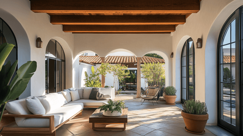 14 Mediterranean-Inspired Living Spaces That Bring A European Getaway Home - Decor Hint Area With Indoor-Outdoor Flow