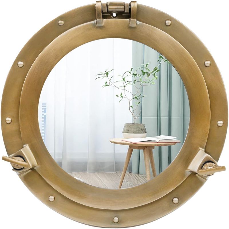 25 Outdoor Shower Ideas That Give Off BIG Beach House Energy - Decor Hint Porthole Window Accent
