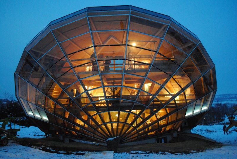 13 Incredible Homes Built Around Nature - Decor Hint The Heliodome – Solar House in France