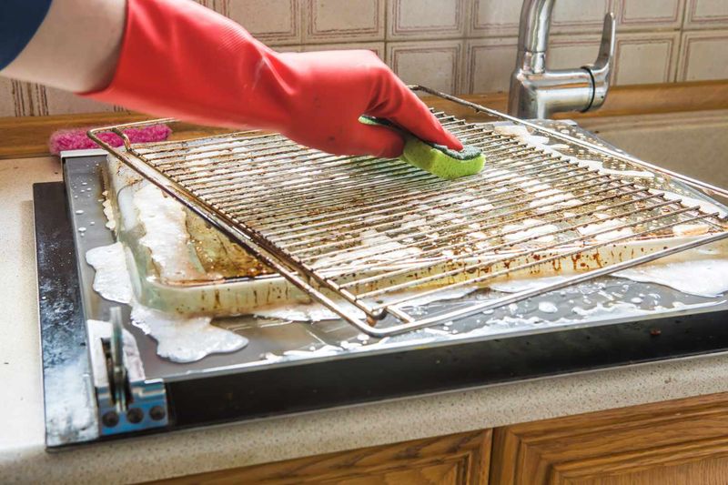 10 Natural Ways To Clean Oven Racks Without Using Harsh Chemicals - Decor Hint Castile Soap and Hot Water