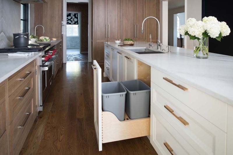 17 Essentials Interior Designers Say Not To Overlook In A Kitchen Renovation - Decor Hint Space For Trash And Recycling