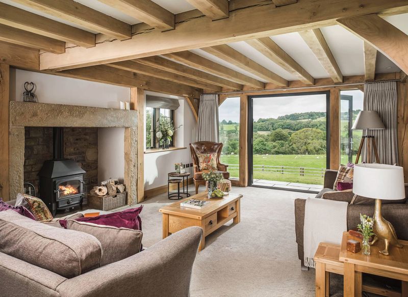 Statement Exposed Wooden Beams